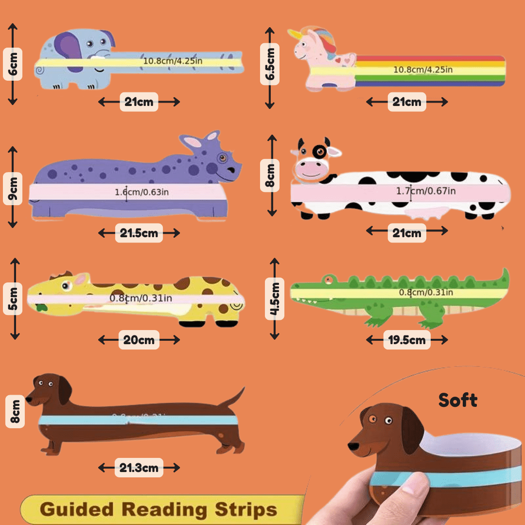 Animal Coloured Reading Overlays - MAKES SENSE TO ME