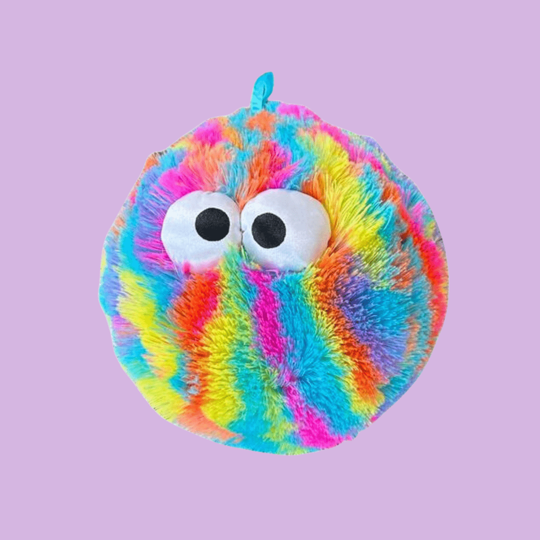 Neon Furry Face Squish Ball - MAKES SENSE TO ME