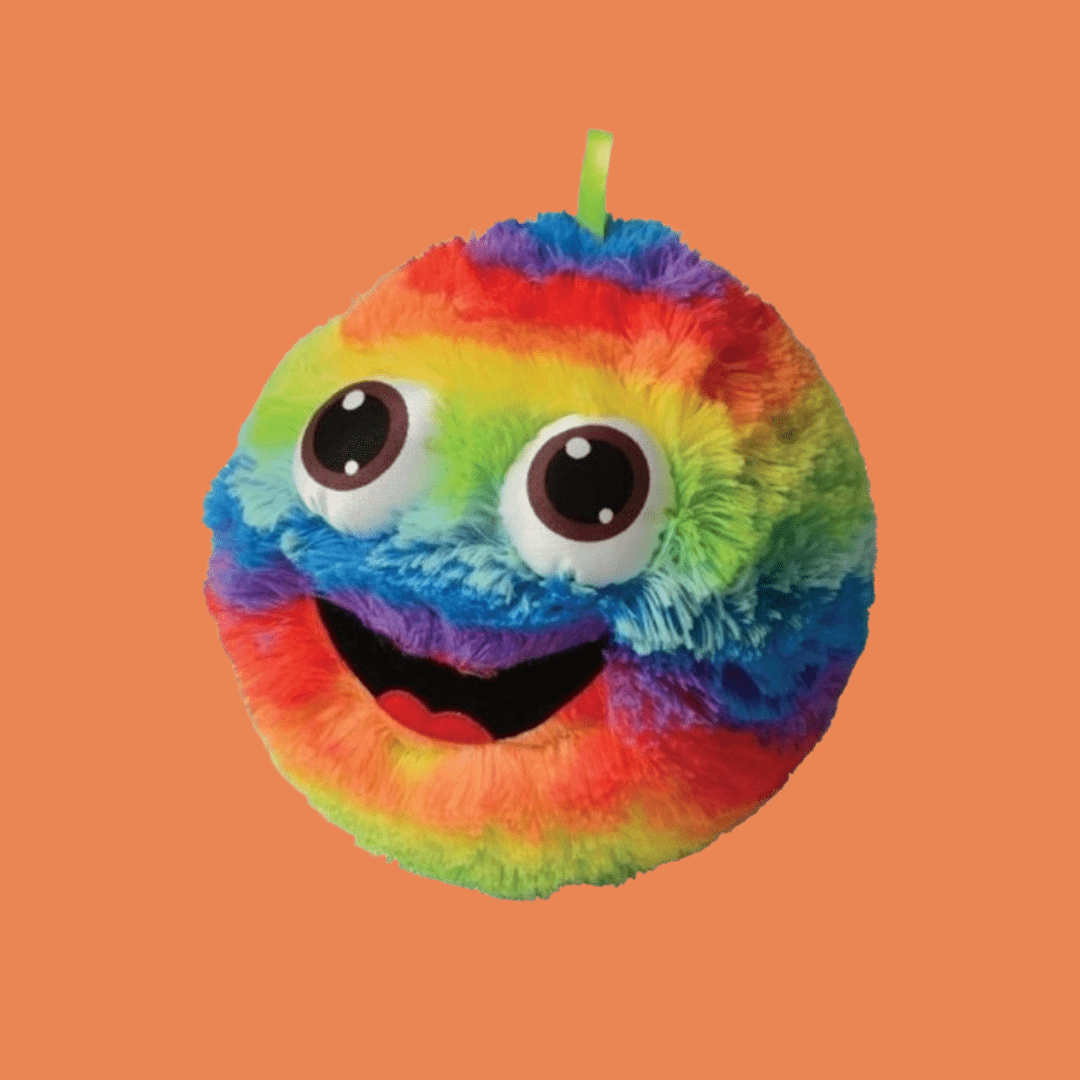 Rainbow Furry Face Squish Ball - MAKES SENSE TO ME
