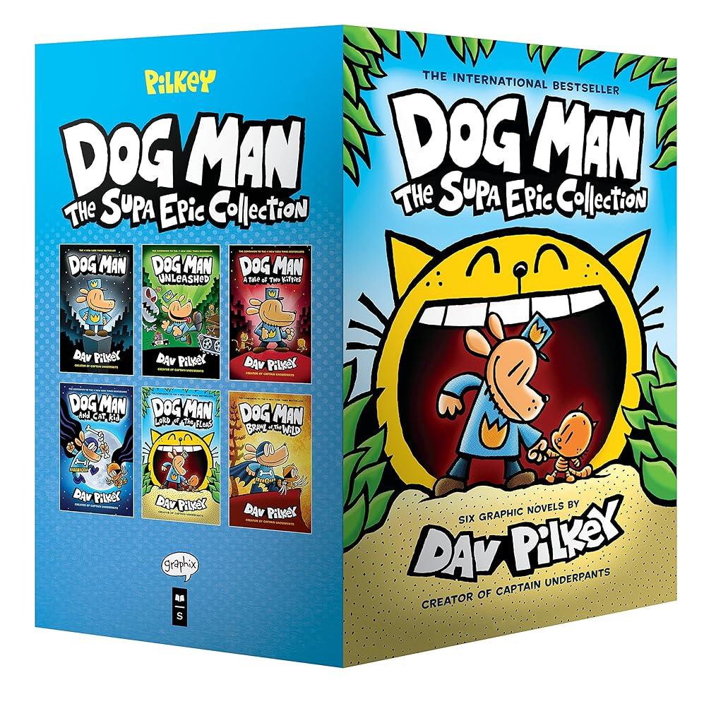 Dog Man: The Supa Epic Collection: From the Creator of Captain Underpants (Dog Man #1 - 6 Box Set) - MAKES SENSE TO ME