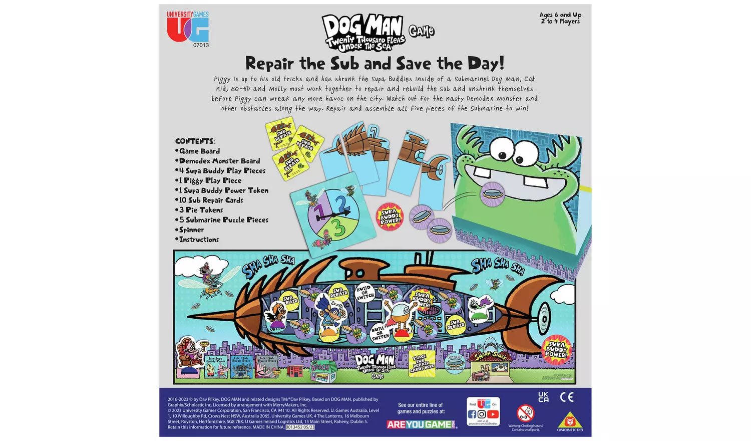 Dogman 20,000 Fleas Under The Sea Game Board Game - MAKES SENSE TO ME