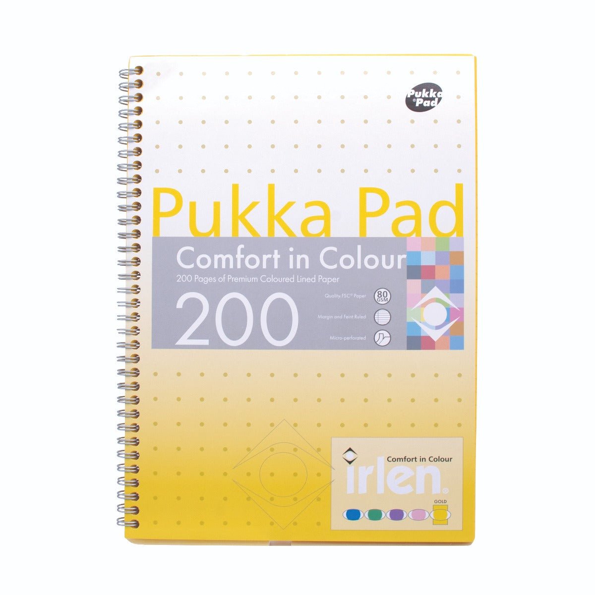 Irlen Coloured A4 Notebook Jotta - Gold  - MAKES SENSE TO ME