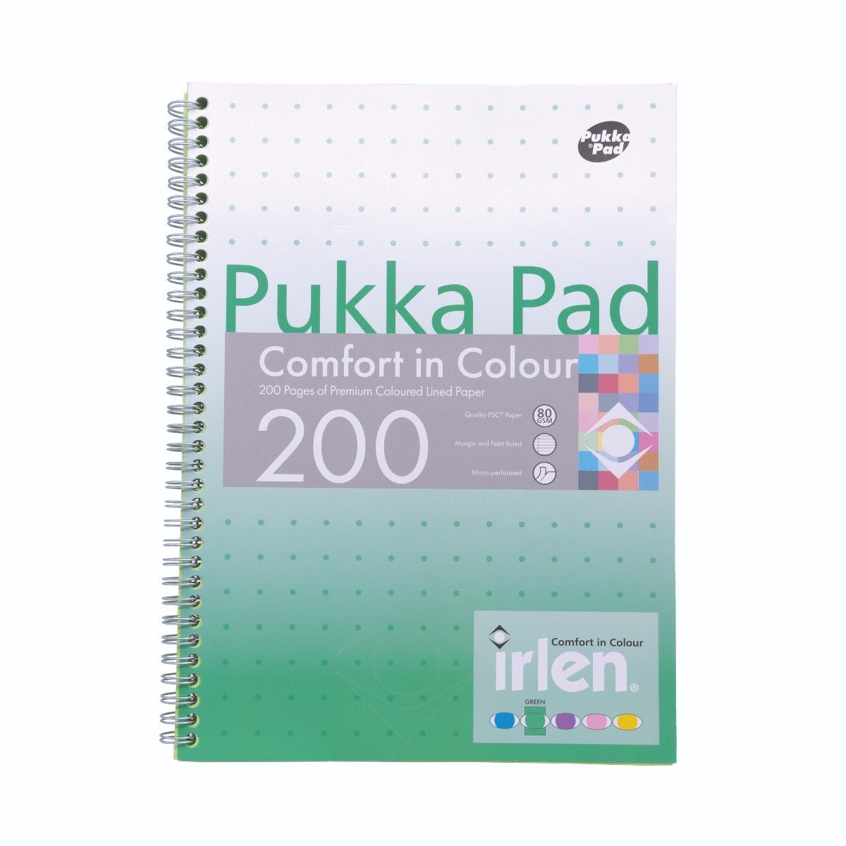 Irlen Coloured A4 Notebook Jotta - Green - MAKES SENSE TO ME
