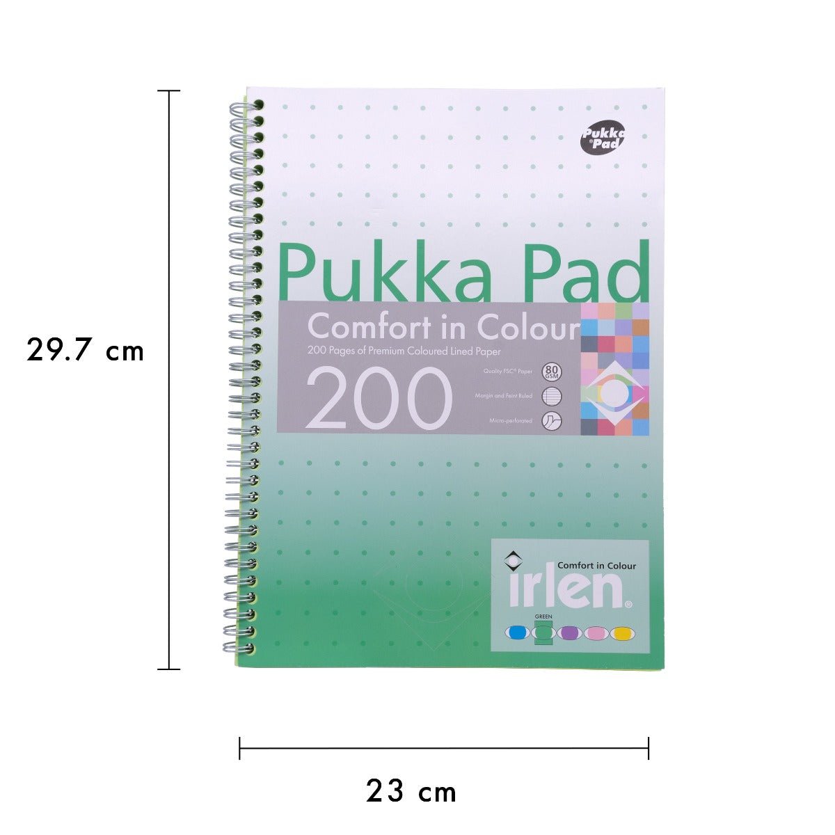 Irlen Coloured A4 Notebook Jotta - Green - MAKES SENSE TO ME