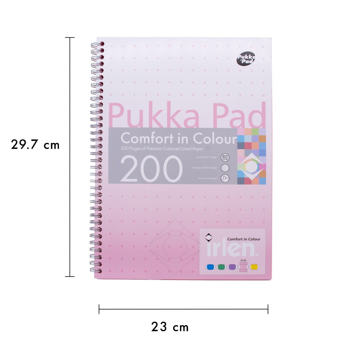Irlen Coloured A4 Notebook Jotta - Rose - MAKES SENSE TO ME