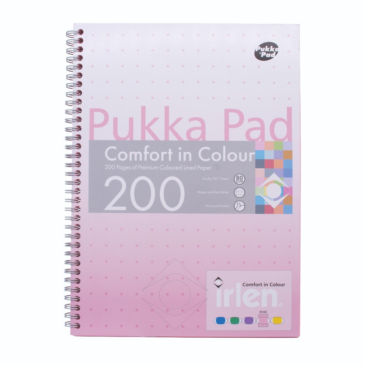 Irlen Coloured A4 Notebook Jotta - Rose - MAKES SENSE TO ME
