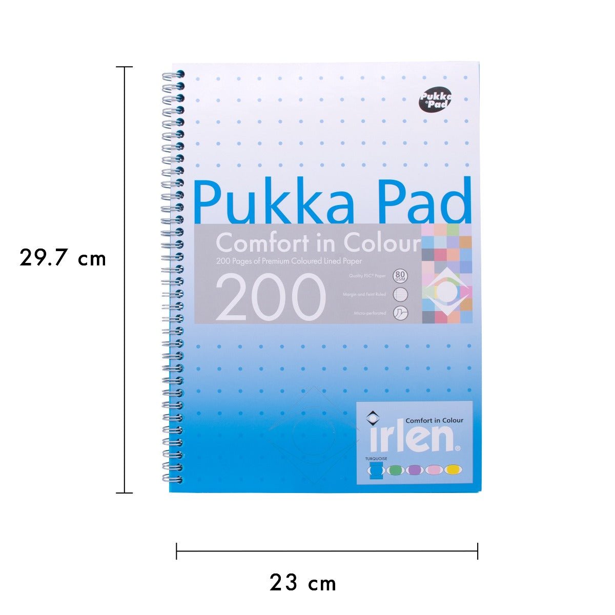Irlen Coloured A4 Notebook Jotta - Turquoise - MAKES SENSE TO ME