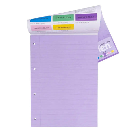 Irlen Coloured A4 Notepads - Lavender - MAKES SENSE TO ME