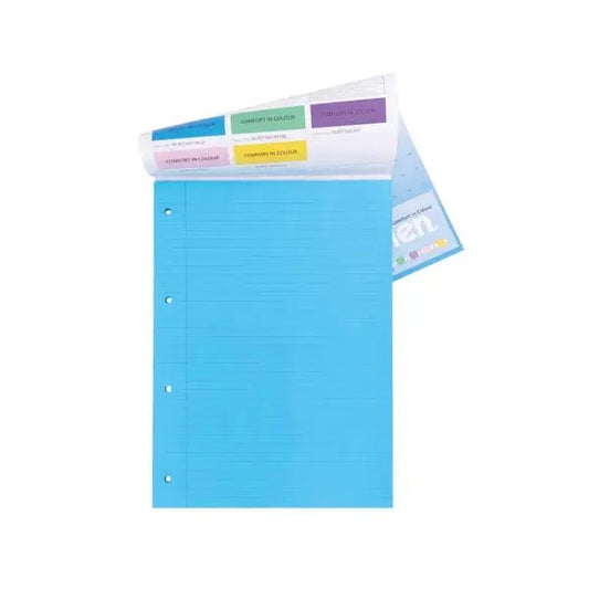 Irlen Coloured A4 Notepads - Turquoise - MAKES SENSE TO ME