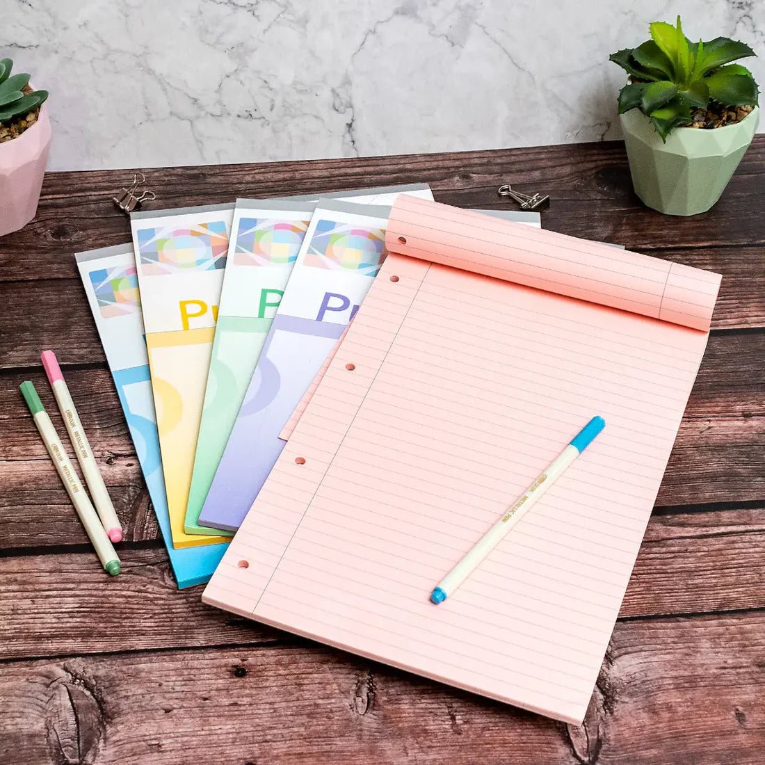 Irlen Coloured A4 Notepads - Turquoise - MAKES SENSE TO ME
