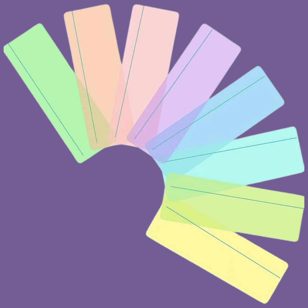 Lined Coloured Reading Overlays - MAKES SENSE TO ME