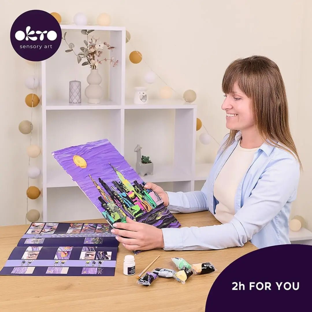 Okto Air Dry Clay 3D Sensory Art Canvas - New York - MAKES SENSE TO ME