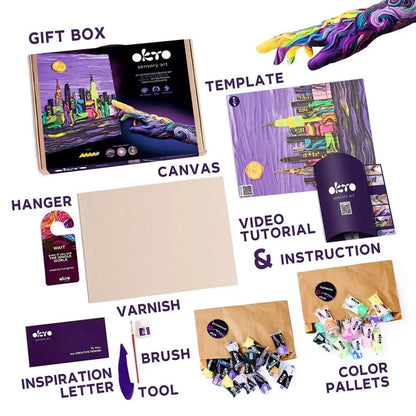 Okto Air Dry Clay 3D Sensory Art Canvas - New York - MAKES SENSE TO ME
