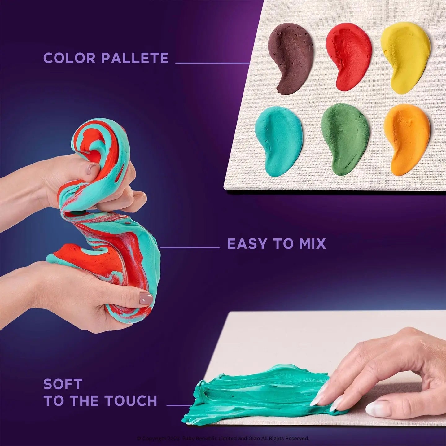 Okto Air Dry Clay 3D Sensory Art Canvas - Sunflowers, Vincent Van Gough - MAKES SENSE TO ME