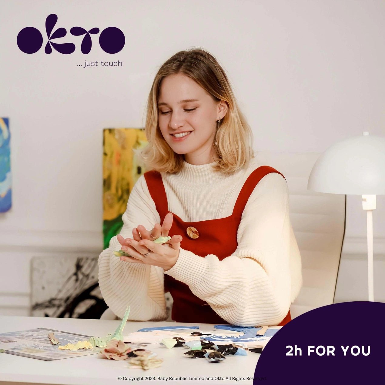 Okto Air Dry Clay 3D Sensory Art Canvas - Water Lilies, Claude Monet - MAKES SENSE TO ME