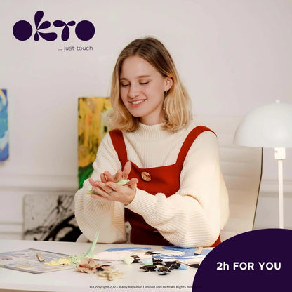 Okto Air Dry Clay 3D Sensory Art Canvas - Water Lilies, Claude Monet - MAKES SENSE TO ME