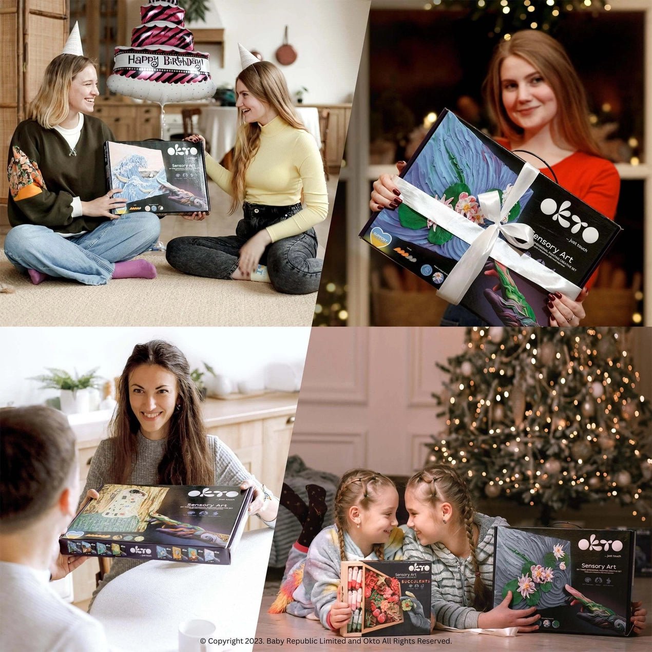 Okto Air Dry Clay 3D Sensory Art Canvas - Water Lilies, Claude Monet - MAKES SENSE TO ME