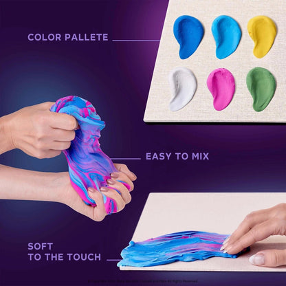 Okto Air Dry Clay 3D Sensory Art Canvas - Water Lilies, Claude Monet - MAKES SENSE TO ME