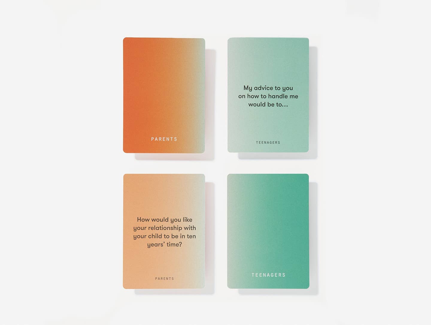 Parents & Teenagers Family Bonding Activity Cards - MAKES SENSE TO ME