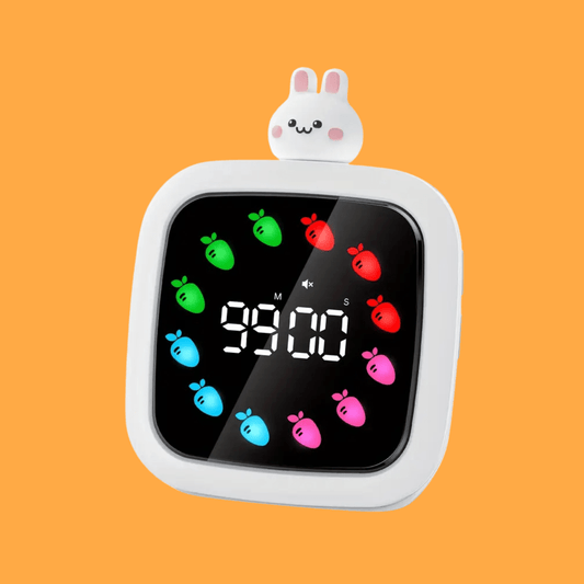 Rechargeable 99 - Minute Visual Timer - Rabbit Head & Carrot Dial - MAKES SENSE TO ME