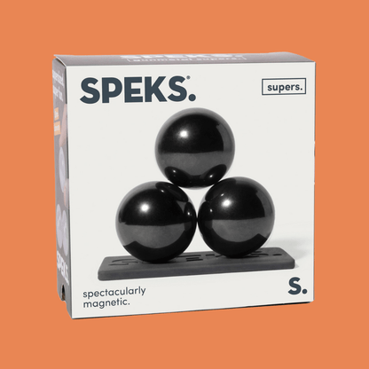 Super - Set of 3 Giant Magnet Balls - Gunmetal Black - MAKES SENSE TO ME